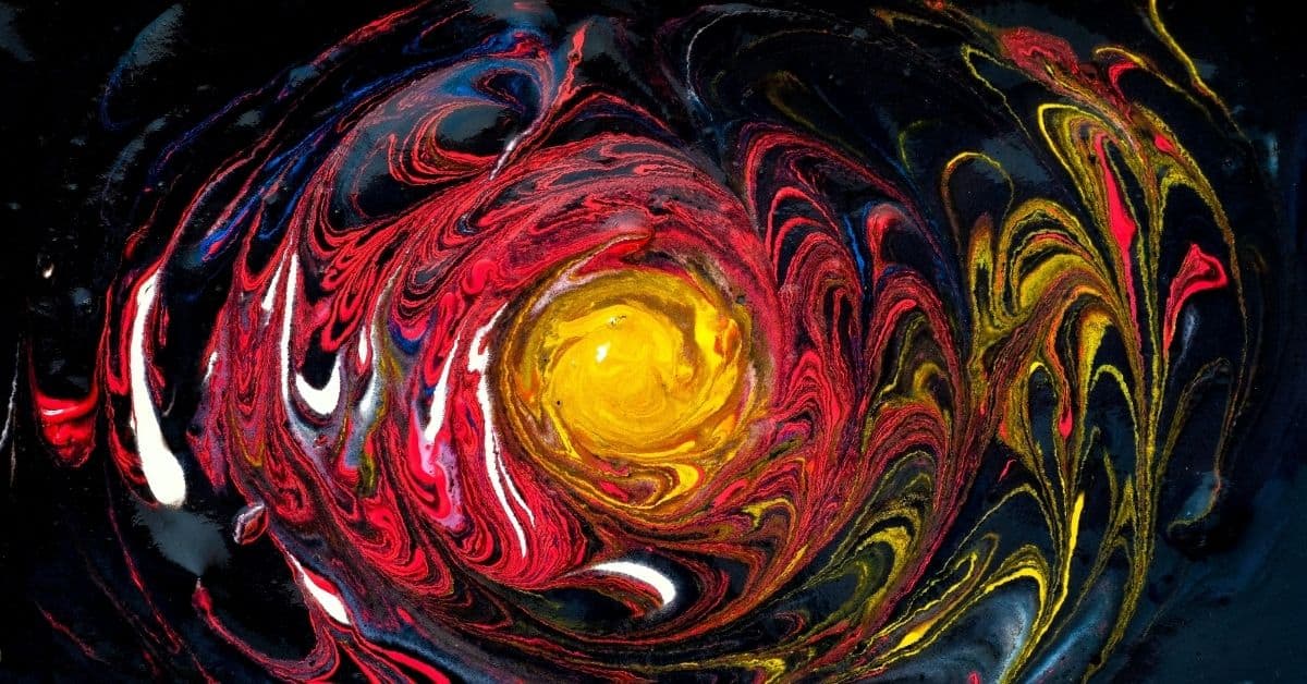 Multicolored abstract marbled pattern